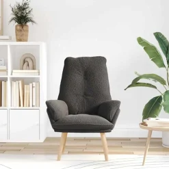 vidaXL lænestol Mørkegrå 69 x 74 x 93 cm Sherpa-stof