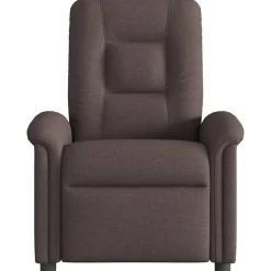 vidaXL lænestol stof mørkebrun