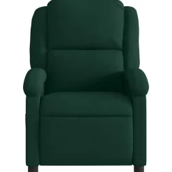 vidaXL lænestol velour mørkegrøn