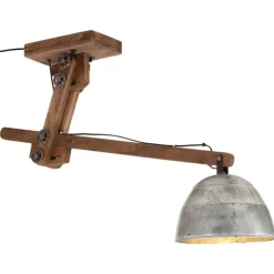 vidaXL loftlampe 105x30x65-108 cm 25 W E27 vintagesølv