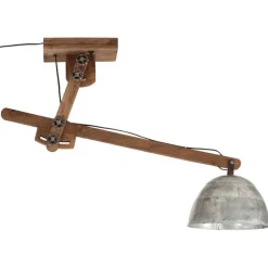vidaXL loftlampe 105x30x65-108 cm 25 W E27 vintagesølv