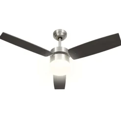vidaXL loftventilator med lys og fjernbetjening 108 cm mørkebrun