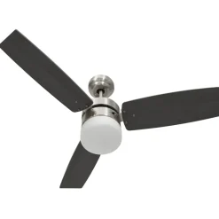 vidaXL loftventilator med lys og fjernbetjening 108 cm mørkebrun