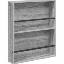 vidaXL Magasin Rack Grå Sonoma 60 x 12 x 70 cm Konstrueret træ