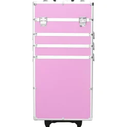 vidaXL makeupkuffert aluminium pink