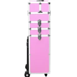 vidaXL makeupkuffert aluminium pink