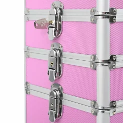 vidaXL makeupkuffert aluminium pink