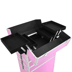 vidaXL makeupkuffert aluminium pink