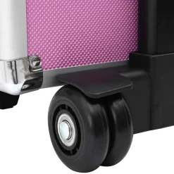vidaXL makeupkuffert aluminium pink