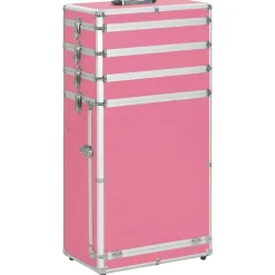 vidaXL makeupkuffert aluminium pink
