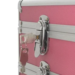 vidaXL makeupkuffert aluminium pink