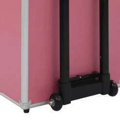 vidaXL makeupkuffert aluminium pink