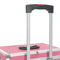 vidaXL makeupkuffert aluminium pink