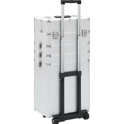vidaXL makeupkuffert aluminium sølvfarvet