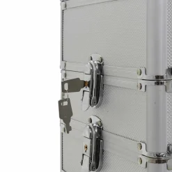 vidaXL makeupkuffert aluminium sølvfarvet