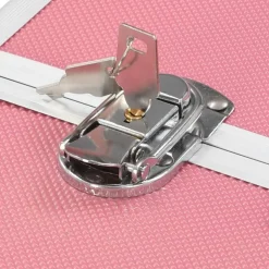 vidaXL makeupkuffert 38x23x34 cm pink aluminium