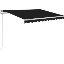 vidaXL markise 300x250 cm automatisk betjening antracitgrå