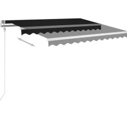 vidaXL markise 300x250 cm automatisk betjening antracitgrå