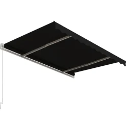 vidaXL markise 300x250 cm automatisk betjening antracitgrå
