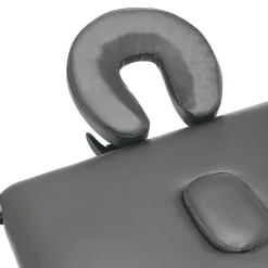 vidaXL massagebord med 3 zoner aluminiumsstel 186 x 68 cm antracitgrå
