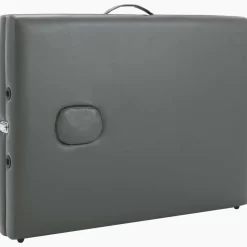 vidaXL massagebord med 2 zoner aluminiumsstel 186x68 cm antracitgrå