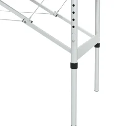 vidaXL massagebord med 4 zoner aluminiumsstel 186 x 68 cm antracitgrå
