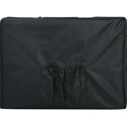 vidaXL massagebord med 4 zoner aluminiumsstel 186 x 68 cm antracitgrå