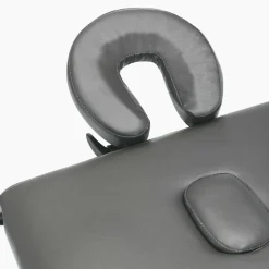 vidaXL massagebord med 4 zoner træstel 186x68 cm antracitgrå