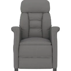 vidaXL Massagestol Mørkegrå 96.5 x 70.5 x 95 cm Mikrofiber