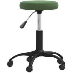 vidaXL massagetaburet fløjl mørkegrøn