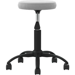 vidaXL massagetaburet fløjl lysegrå