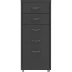 vidaXL mobilt arkivskab 28x41x69 cm metal antracitgrå