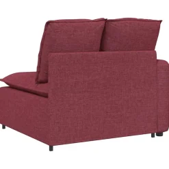 vidaXL modulopbygget sofaarmlænsendemodul med hynder 100 cm vinrød