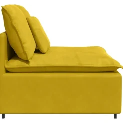 vidaXL modulopbygget sofacentermodul med hynder 100 cm gul