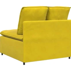 vidaXL modulopbygget sofacentermodul med hynder 100 cm gul