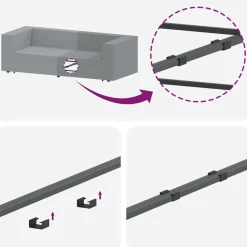 vidaXL modulopbygget sofacentermodul med hynder 100 cm gul