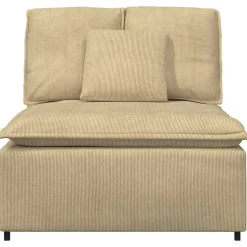 vidaXL modulopbygget sofacentermodul med hynder 100 cm grågrøn