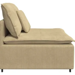 vidaXL modulopbygget sofacentermodul med hynder 100 cm grågrøn