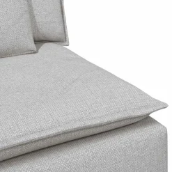 vidaXL modulopbygget sofaarmlænsendemodul med hynder 100 cm skygrå
