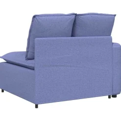 vidaXL modulopbygget sofaarmlænsendemodul med hynder 100 cm jeansblå
