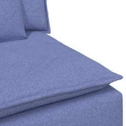 vidaXL modulopbygget sofaarmlænsendemodul med hynder 100 cm jeansblå
