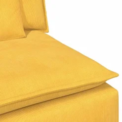 vidaXL modulopbygget sofaarmlænsendemodul med hynder 100 cm lysegul