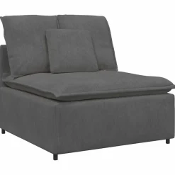 vidaXL modulopbygget sofacentermodul med hynder 100 cm mørkegrå