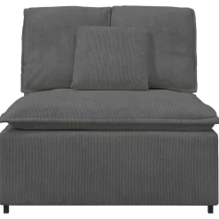 vidaXL modulopbygget sofacentermodul med hynder 100 cm mørkegrå