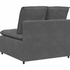 vidaXL modulopbygget sofacentermodul med hynder 100 cm mørkegrå