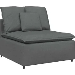 vidaXL modulopbygget sofacentermodul med hynder 100 cm mørkegrå