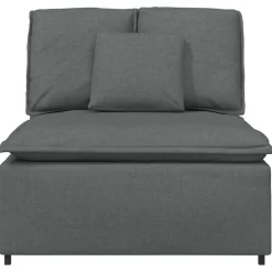 vidaXL modulopbygget sofacentermodul med hynder 100 cm mørkegrå