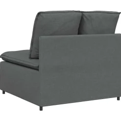 vidaXL modulopbygget sofacentermodul med hynder 100 cm mørkegrå