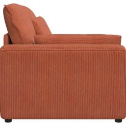 vidaXL modulopbygget sofaarmlænsendemodul med hynder 100 cm rød orange