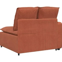 vidaXL modulopbygget sofaarmlænsendemodul med hynder 100 cm rød orange
